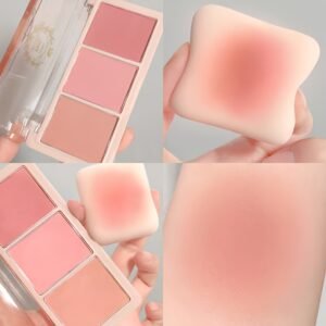 3-in-1 Gradient Blush Palette: A Touch of Lasting Elegance!