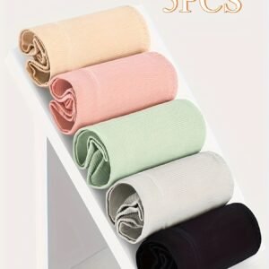 Invisible Comfort & Elegance: 5-Pack High-Waist Ultimate Control Panties