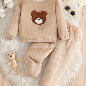 Warm Winter Adventures: Charming Velvet Boys' Set!