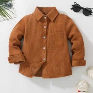Boys' Velvet Shirt: Comfortable Style for All Seasons!