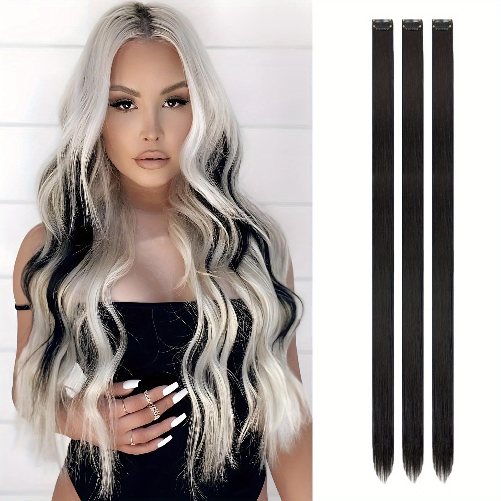 Shine with Enchanting Colors: Easy Clip-in Temporary Hair Extensions for an Unforgettable Look! - Image 7