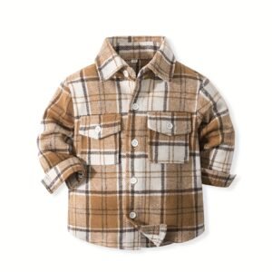 أناقة الدفء لصغيرك: قميص الفلانيل الكاروهات المثالي!