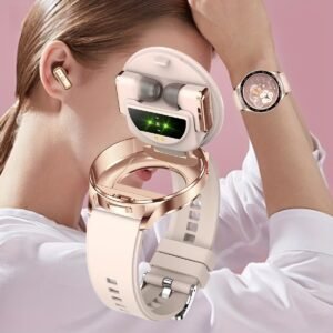 Your Stylish & Smart Companion: A Modern Watch with Built-in Earbuds