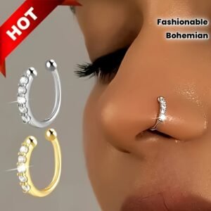 הבריקי בנועזות ובאלגנטיות: טבעת אף מזויפת יוקרתית ללא פירסינג!