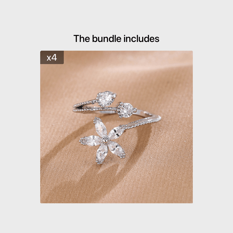 Captivating Flower Ring: Elegance Embodied in Every Detail - Image 7