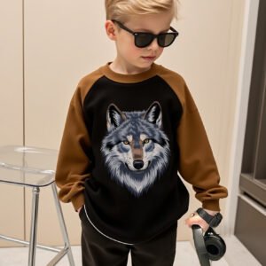 أطلق العنان للمغامرة: سويتشيرت الذئب العصري لأبطالك الصغار!