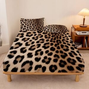 أناقة الفهد وراحة الملوك: ملاءة سرير "كوين" الفاخرة