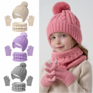 Unparalleled Warmth & Style: The Complete 3-Piece Winter Set for Your Little Ones!