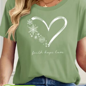 تيشيرت "إيمان، أمل، حب": أناقة مريحة لكل يوم!