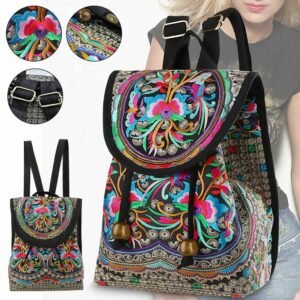 Elegance of a Bygone Era: Embroidered Backpack with an Authentic Oriental Touch