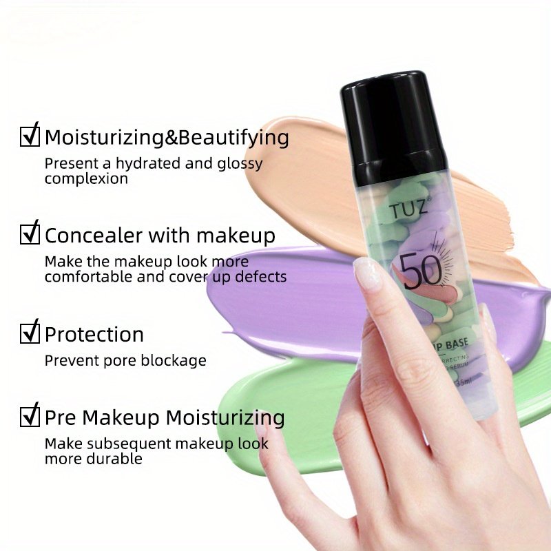 קרם TUZ משולש לתיקון גוון: בסיס איפור מושלם לעור זוהר, אחיד וללא פגמים! – תמונה 2