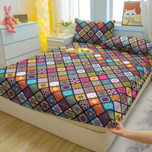 أناقة بوهيمية وراحة مخملية: طقم ملاءات يحول غرفتك!