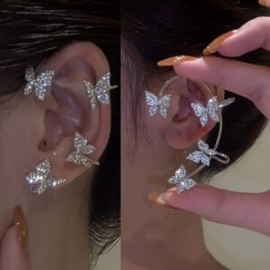 אלגנטיות הפרפר: עגילים ללא חור לקסם שאי אפשר לעמוד בפניו!