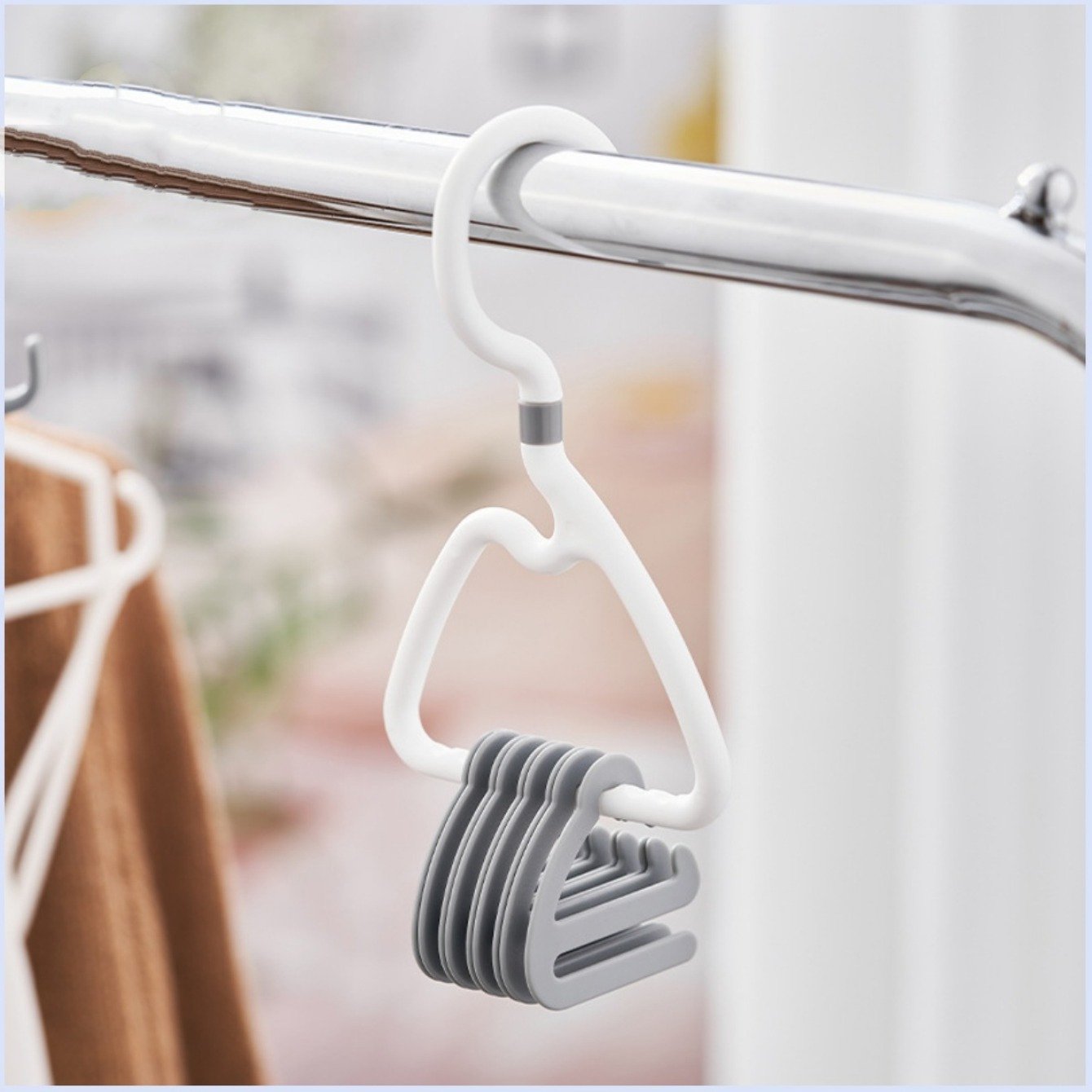 Goodbye Clutter: Smart Closet Organizer for Belts & Ties (10 Pieces) - Image 2