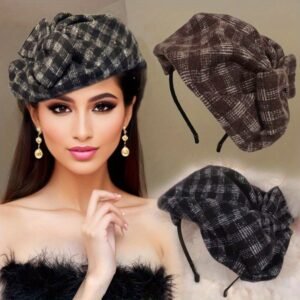 הבהיקי בניחוח העבר: סרט ראש אלגנטי עם כיסוי חלקי וקשר משובץ!