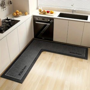 Elegance Meets Safety: Modern L-Shape Kitchen Mat