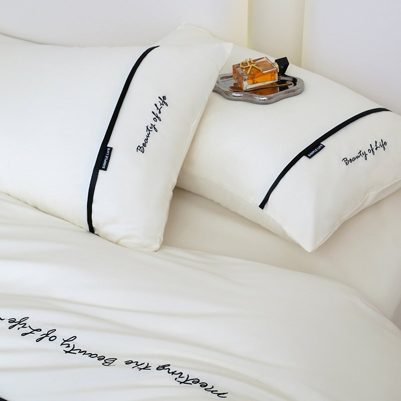 נוחות יוקרתית: סט ציפה עם רקמה אלגנטית לכל עונות השנה – תמונה 8