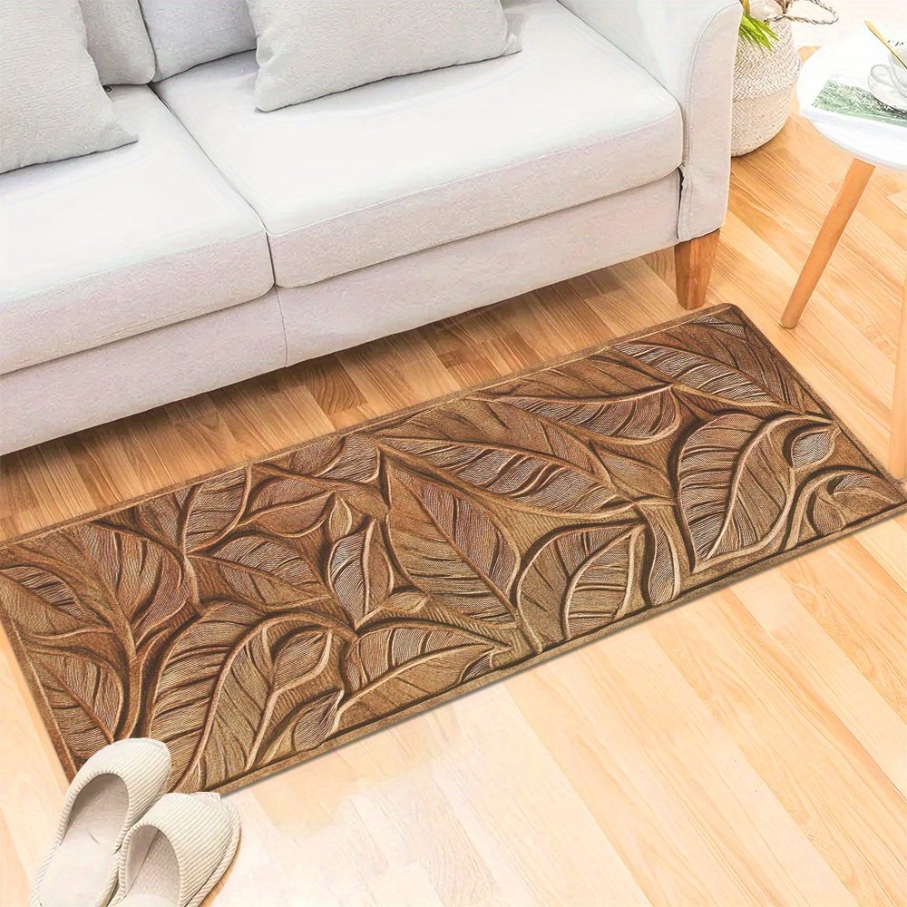 Wood-Carved Leaf Pattern Rug: An Artistic Touch and Absolute Comfort for Every Corner of Your Home - Image 7