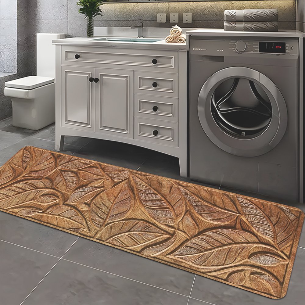 Wood-Carved Leaf Pattern Rug: An Artistic Touch and Absolute Comfort for Every Corner of Your Home - Image 3