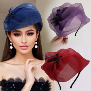 لمسة أناقة خالدة: عصابة الرأس اللؤلؤية الفاخرة