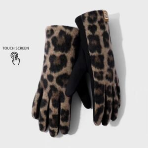 أناقة الفهد بين يديك: قفازات الشتاء الذكية المترفة