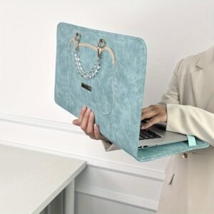 2025 Style: Modern Bear Design Laptop Bag with Gold Accents!