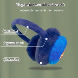 Unbeatable Warmth: WB Plush Superhero Earmuffs!
