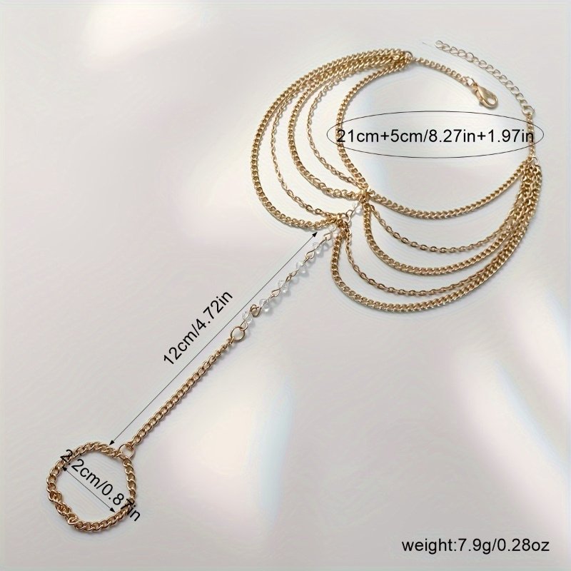 The Secret to Beautiful Feet: Modern Multi-layered Anklet - Image 5