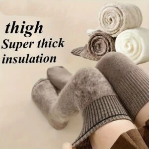 جوارب الركبة الشتوية الفاخرة: دفء وراحة لا حدود لها