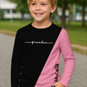 Boys' Stylish & Fun T-Shirt: Freedom & Happiness!