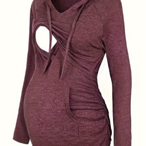 كنزة الحمل الأنيقة: دفء وراحة لكل لحظة من أمومتكِ