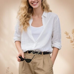 أناقة متجددة: حزام الحروف الذهبية النسائي الفاخر