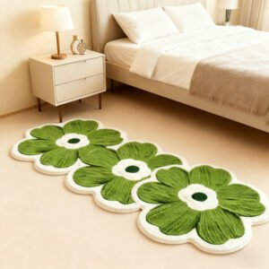 אלגנטיות צרפתית, נוחות מודרנית: שטיח יוקרתי בעיצוב פרחוני ייחודי