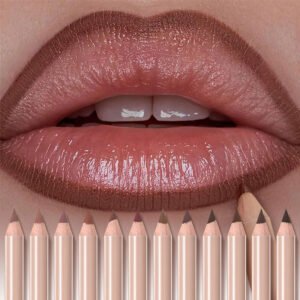 مجموعة تحديد الشفاه المطفية: 12 لونًا لجاذبية لا تقاوم وثبات يدوم!