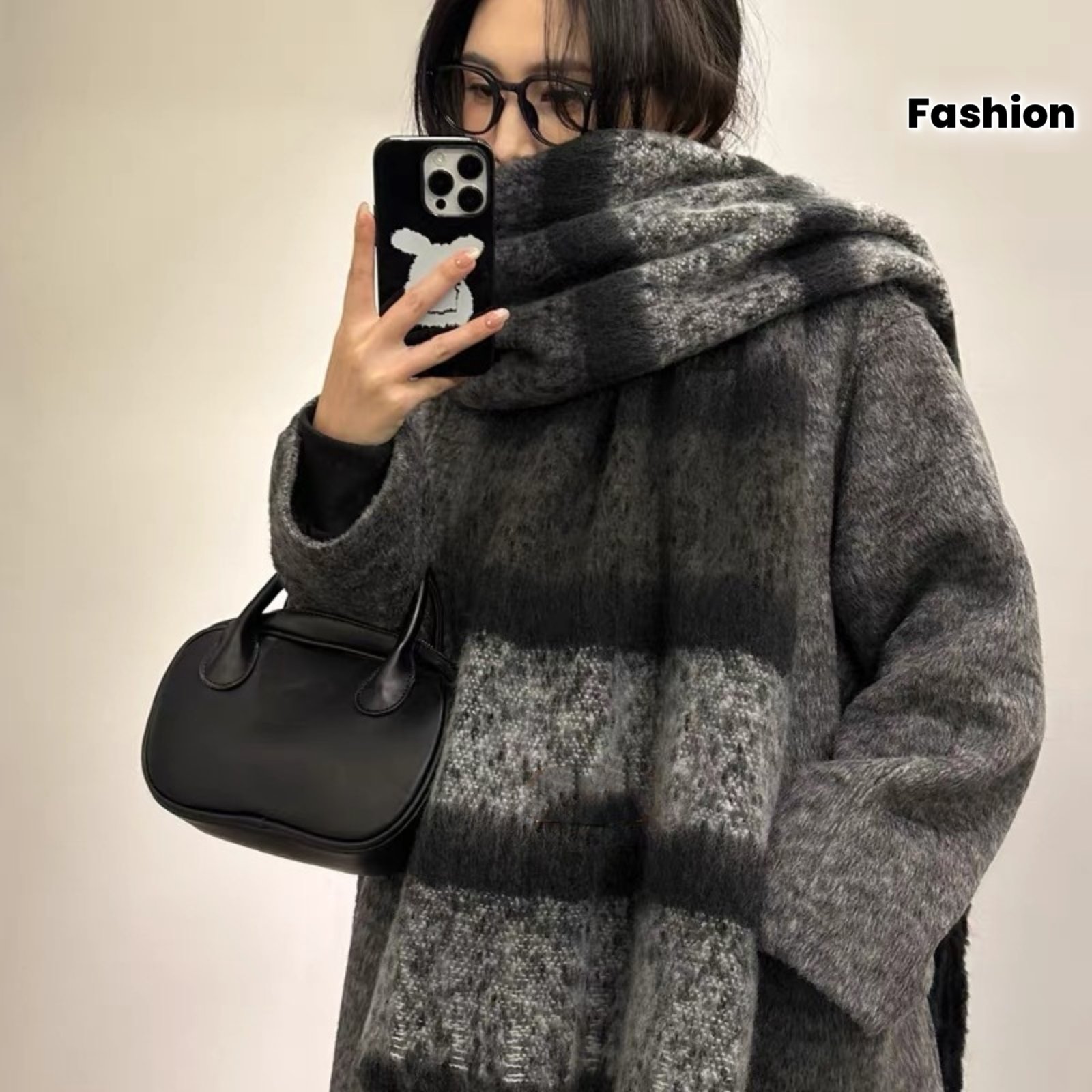 צעיף יוקרתי YZNT ירוק: חום וסטייל ללא תחרות