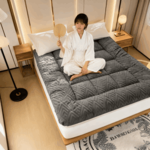 فراش الشتاء المخملي الفاخر: دفء لا يُضاهى، راحة لا تُنسى!