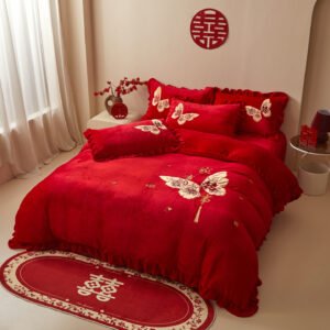 סט מצעי קטיפה 'חלומות': חום ואלגנטיות שאין שני להם!