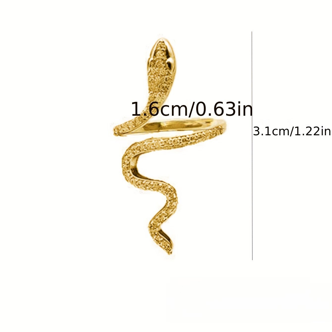 خاتم الأفعى المتلألئ: لمسة فخامة تلتف حول أصبعك - الصورة 4