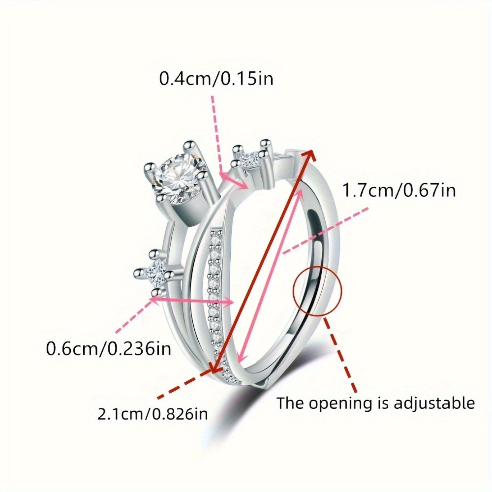 Adjustable Luxury Starry Sky Ring: A Celestial Glow for Your Hands! - Image 6