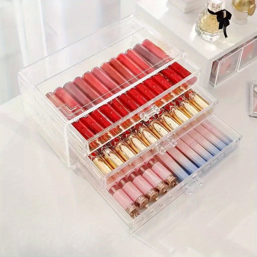 Three-Tier Transparent Beauty Organizer: The Splendor of Organization with Unrivaled Capacity! - Image 7