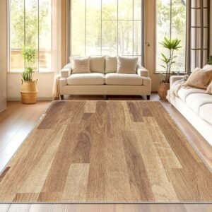 אלגנטיות העץ, נוחות השטיח: מגע טבעי לביתכם!