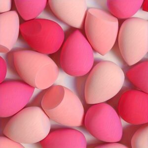 إتقان الجمال بألوان قوس قزح: إسفنجات مزج فائقة النعومة 48 قطعة!