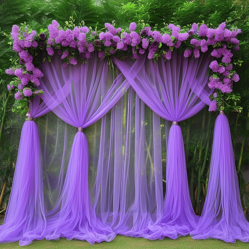 Deep Purple Touch: Sheer Curtains for Creating Enchanting Ambiance! - Image 4