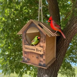 המקלט הכפרי האלגנטי: בית ציפורים מעץ ליופי גנך ולאושר דייריו