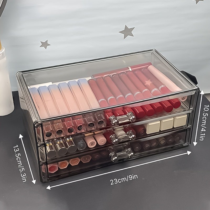Three-Tier Transparent Beauty Organizer: The Splendor of Organization with Unrivaled Capacity! - Image 8