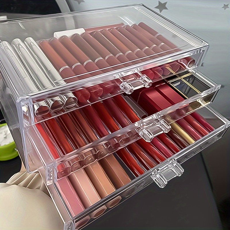 Three-Tier Transparent Beauty Organizer: The Splendor of Organization with Unrivaled Capacity! - Image 6