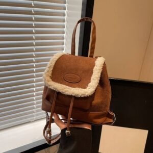 Elegant Women's Bucket Backpack: A Touch of Modern Luxury for Your Daily Style!