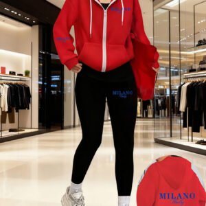 אלגנטיות חורפית שאין כדוגמתה: סט ספורט אופנתי עם נגיעה יוקרתית!