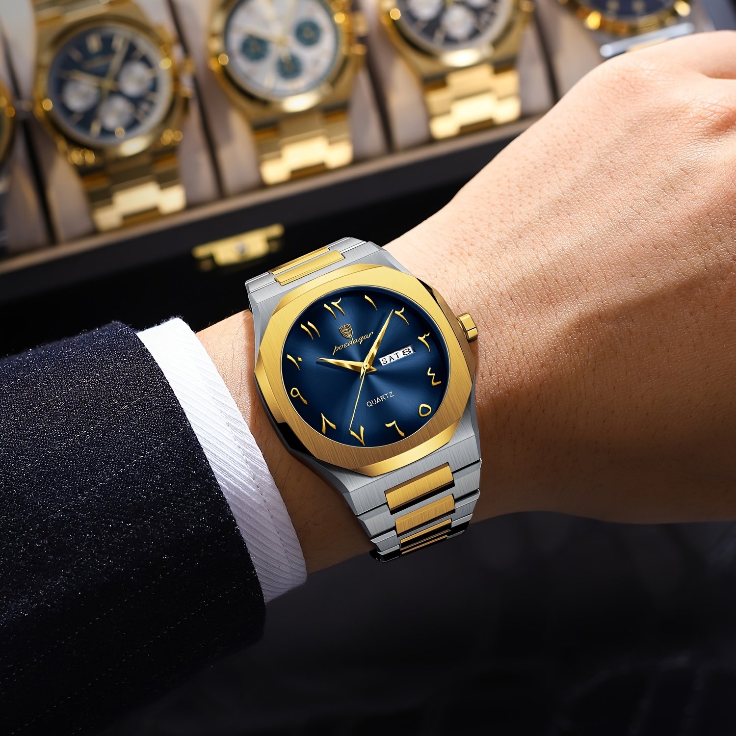 שעון גברים אלגנטי: דיוק אולטימטיבי ועיצוב על-זמני – תמונה 6