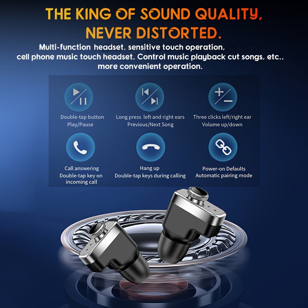 הברק בכל רגע: שעון חכם TAOPON 2 ב-1 עם אוזניות אלחוטיות מובנות! – תמונה 5